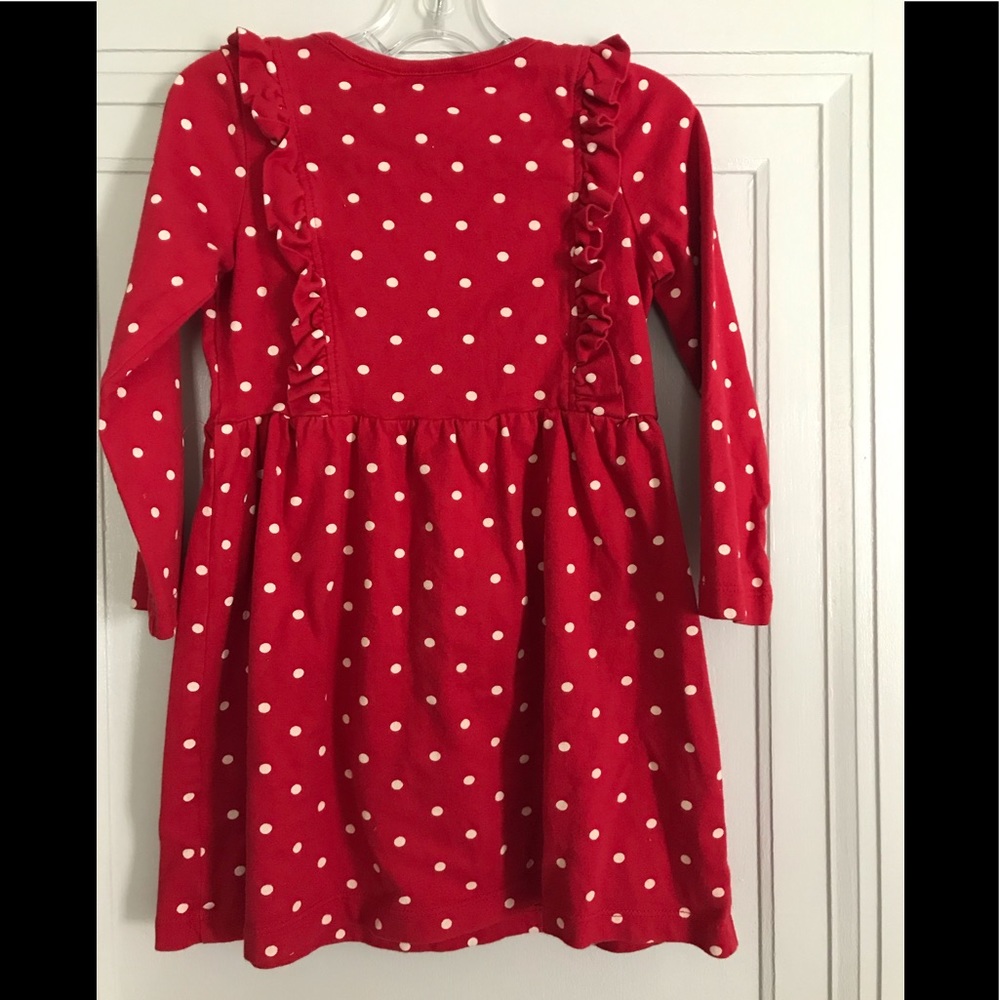 Hanna red polka dot dress